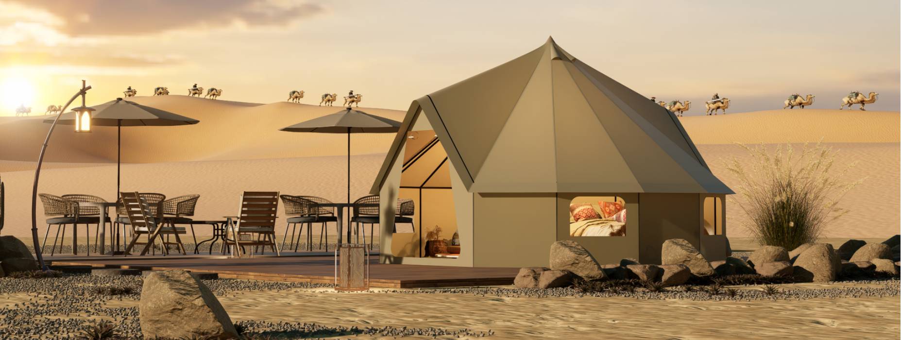 泸定县露营酒店帐篷产品